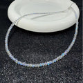 Cross-Border Hit Simple Fashionable Choker Western Trendy Dispatch Light Crystal Clavicle Chain Light Luxury Elegant Necklace Wholesale