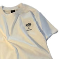 white short-sleeved xinjiang pure cotton men's t-shirt summer korean style trendy men's loose round
