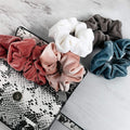 Korea Fleece Velvet Hair Tie Women Retro Large Cord Hair Tie Head Dispatch Snake Hair Accessory Elastic Band Hair Tie Hair String Head Jewelry