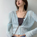 Women's Korean V-Neck Knit Sun Protection Cardigan