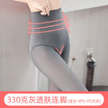 Women's Airline Grey Translucent Warm Leggings Tights