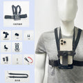 Chest mobile phone holder, outdoor fishing lure riding, vlog shooting, sports camera, live streaming equipment