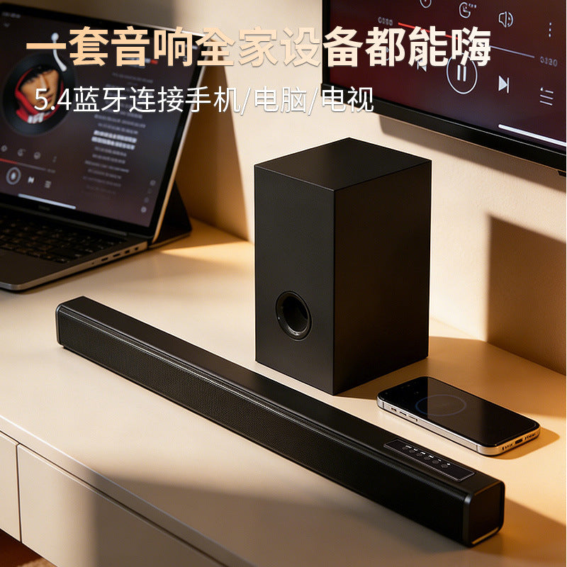 Long Soundbar Speaker - Bluetooth for TV & Home Cinema
