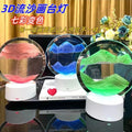 创意沙漏发光流沙画摆件艺术客厅办公室电视柜轻奢装饰品生日礼物