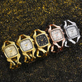 2024 New cansnow Twisted Band 4th Square Small Dial Western Southeast Asia Hot Seller Bangle Watch Women