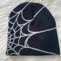 spider web y2k foreign trade knitted hat european and american hat trend winter hat jacquard special