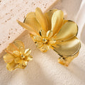 Middle East Gold Keep Color Copper Gold Plated DIY Petal Multi-Layer Petal Half Multi-Bangle Ring Set Overseas Bead Gem