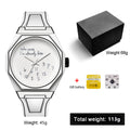 Cross-Border Hit Fashionable Silicone Watch Unisex Simple Two Times Element Comic Style Creative Numbers Waterproof Quartz Watch