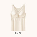 305缎面无痕锁温保暖聚拢背心款抗菌内衣女收副乳固定杯免穿文胸
