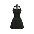 Women's Elegant Halter High Waist Slim Mini Dress