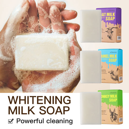 KORMESIC全英文山羊奶皂milk soap泡沫护肤跨境外贸厂家现货批发