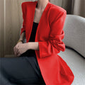 Women's Spring Korean Casual Blazer 2026 - Coffee