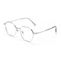 Beesfen T3931 Mixed Wholesale Polygon Width Edge Retro Pure Titanium Glasses Frame Two-Tone Glasses With Rx Optical Frame