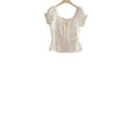 Summer Korean Slimming Puff Sleeve Waist-Tie Floral Shirt