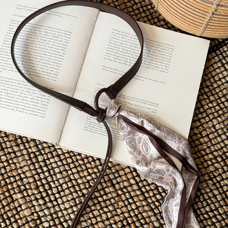 Bohemian Paisley Woven Scarf Belt - view 8