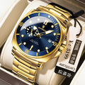 Swiss Brand New Mens Watch Steel Band Waterproof Glow Quartz Watch Live Export Bestseller Drop Ship