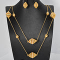 Middle East Jewelry Africa Bride Round Ball Cutout Double-Layer Necklace Earrings Set Overseas Retro Bestseller New