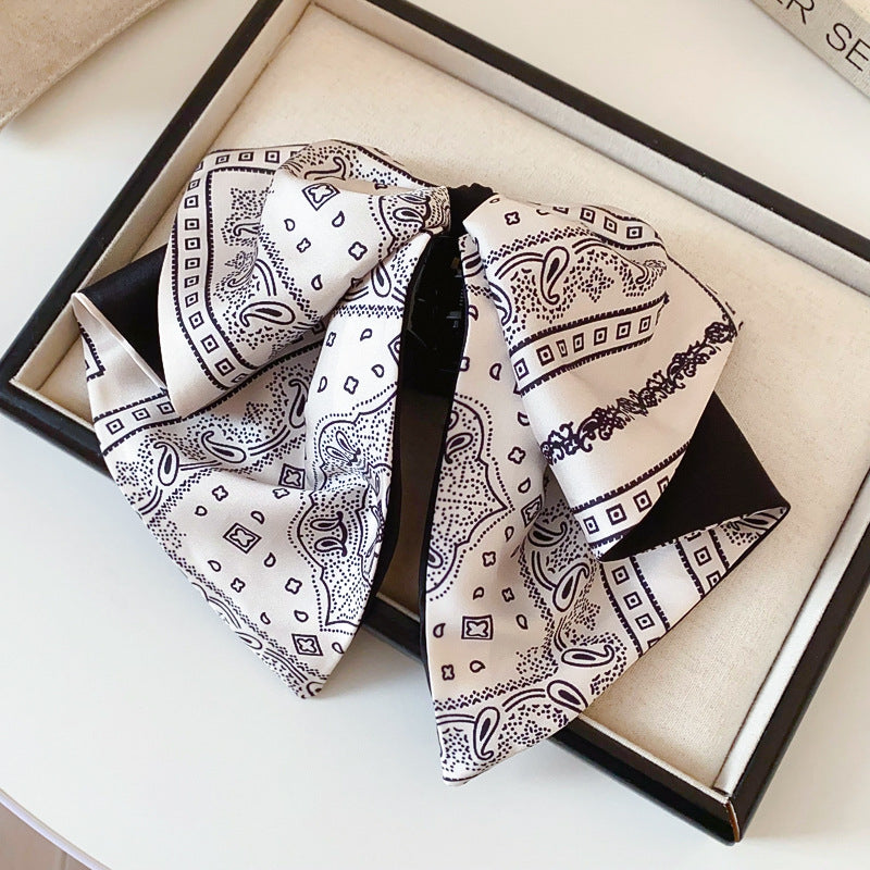 Vintage Paisley Bow Hair Claw Clip - view 6