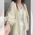 Fall Petite Tencel Linen Sun-Protection Lightweight Cardigan + Shirt