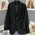 Women's Fall Casual Elegant Blazer + Top 2026 | Casual Blouse - Ginger Yellow
