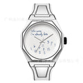 Cross-Border Hit Fashionable Silicone Watch Unisex Simple Two Times Element Comic Style Creative Numbers Waterproof Quartz Watch