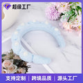 EU/US Import Sponge High Crown Twist Headband Hand Wrist Strap Wool Scarf Fleece Cloud Head Headband Women Face Wash Head Clasp Hair Accessory