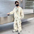 Boys' Tie-Dye Hoodie Sports 2-Piece Set