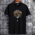 white large size men's short-sleeved t-shirt new half-sleeved clothes trendy body shirts for men and