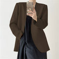 Women's Fall Office Korean Blazer 2026 - Black