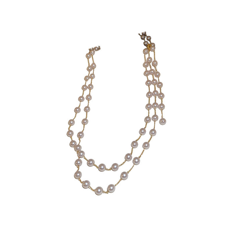 Long Pearl Sweater Chain Necklace - view 5