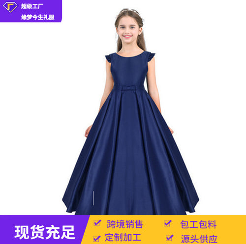 儿童礼服女大童洋气公主裙蓬蓬裙模特走秀主持人钢琴演奏演出服