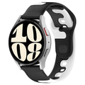 For Samsung Huawei watch Two-Tone Silicone 20mm / 22mm Sports Silicone Band