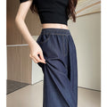 Spring-Summer Retro Slimming Tencel High Waist Drapey Lightweight Loose Pants