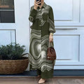 Elegant Long Sleeve Loose Shirt + Pants 2-Piece Set