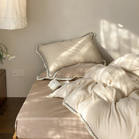 Milk White Coffee / 1.2m Bed - 3-Piece Flat Sheet - 150x200cm