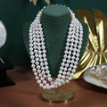 Korean Fashionable Premium Choker Elegant Retro Simple Multi-Layer Pearl Sweater Chain Elegant Necklace Women