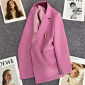Women's Fall Korean Casual Petite Blazer 2026 - Red