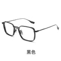 Beesfen New DTX125 Ultra-Light Pure Titanium Frame Square Frame Big Face Slender Can Fit Myopia Count Glasses Frame