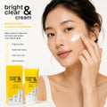 跨境亮白透明乳霜bright clear&cream壬二酸烟酰胺曲酸亮肤面霜