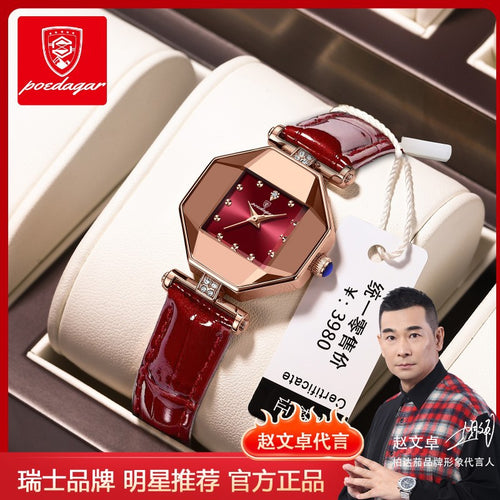 Swiss New Waterproof Ladies Watch Ultra Thin Quartz Watch TikTok Live AliExpress Bestseller Drop Ship