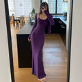 Two-Piece Mermaid Camisole Dress + Stretch Bodycon Skirt Set