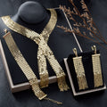 Western Statement Jewelry New Import Elegant Fringe Net Form Long Style Necklace Bracelet Set Earrings Set Banquet Accessory