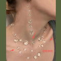 现货清冷感超仙极简风透明水晶露珠耳环小众高级感独特百搭锁骨链