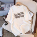 Cotton Short Sleeve T-Shirt - Fashion Oversized Slim Fit Designer Top Women