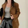 Women's Retro Elegant Blazer 2026 - Caramel