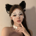 黑色花朵面具假面舞会装扮道具晚会年会半脸面具眼罩化妆之夜面罩