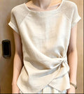 Summer Fashion Slimming Patchwork Twist Top
