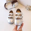 2026秋季新款定制女童鞋浅口平底花朵公主皮鞋儿童中大童甜美单鞋