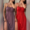 Backless Camisole Loungewear Long Dress, 2-Way Wear