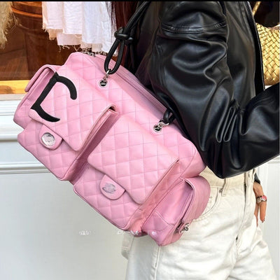 Vintage Kango Series Leather Biker Bag - Crossbody for Women